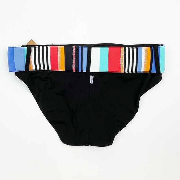 Captive Belted Bikini Bottoms with Contrasting Stripe Belt - Picture 3 of 8